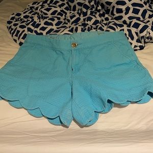 Lilly Pulitzer buttercup scalloped shorts